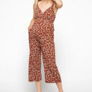 Rica Maternity Knit Sleeveless Crop Jumpsuit Romper